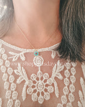 Load image into Gallery viewer, Heart in the Clouds // crystal heart pendant necklace