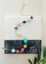 Load image into Gallery viewer, Wild + Free // hand wired gemstone rosary chain bracelet