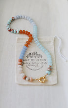 Load image into Gallery viewer, September Sunrise // rondelle gemstone necklace