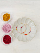 Load image into Gallery viewer, Ember weightless glass gold filled miyuki beaded hoops