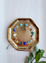 Load image into Gallery viewer, Hidden Treasure // hand wired gemstone rosary chain bracelet
