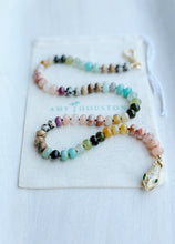 Load image into Gallery viewer, Eden //serpent snake // rondelle gemstone necklace