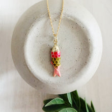 Load image into Gallery viewer, Under The Sea // hand painted Fish pendant necklace