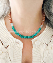 Load image into Gallery viewer, Arizona Skyline// jasper + magnesite gemstone necklace