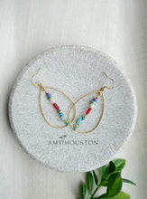Load image into Gallery viewer, Medeira drops / light weight gemstone dangle earrings