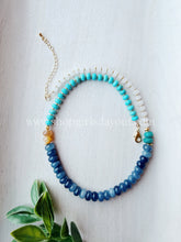 Load image into Gallery viewer, Blue Springs // rondelle gemstone necklace