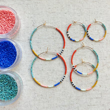 Load image into Gallery viewer, Amalfi weightless glass gold filled hoops