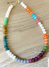 Load image into Gallery viewer, Rock Candy jade beaded necklace