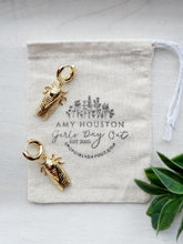 Load image into Gallery viewer, Cicada // three dimensional dangle huggie hoop earrings