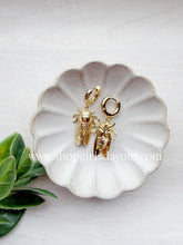Load image into Gallery viewer, Cicada // three dimensional dangle huggie hoop earrings