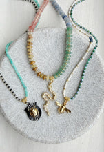 Load image into Gallery viewer, Hidden Hollow // snake pendant gemstone necklace