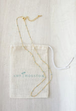 Load image into Gallery viewer, Dottie white or aqua enamel chain necklace