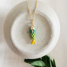 Load image into Gallery viewer, Under The Sea // hand painted Fish pendant necklace