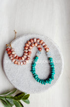 Load image into Gallery viewer, Arizona Skyline// jasper + magnesite gemstone necklace