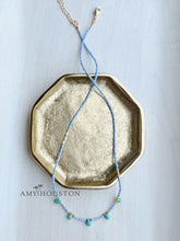 Load image into Gallery viewer, Ocean Spray // Italian glass tear drop necklace