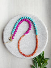 Load image into Gallery viewer, Paradise Punch // rondelle gemstone necklace