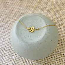 Load image into Gallery viewer, Rustle elevated leaf necklace