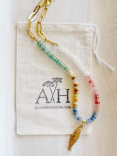 Load image into Gallery viewer, Catch of the Day // fish pendant gemstone necklace