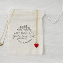 Load image into Gallery viewer, The Power of Love red heart pendant necklace