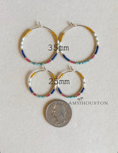 Load image into Gallery viewer, Wild Forage // weightless gold filled miyuki beaded hoops