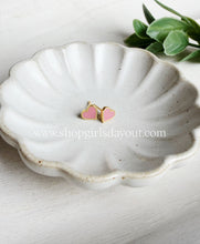 Load image into Gallery viewer, Sweetheart // blush or ivory heart post earrings
