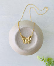 Load image into Gallery viewer, a winged messenger butterfly necklace