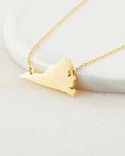 Load image into Gallery viewer, Virginia state pride necklace