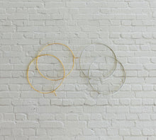 Load image into Gallery viewer, Resort Hoops // Japanese Miyuki glass hand beaded gold filled hoop earrings
