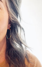 Load image into Gallery viewer, Pie in The Sky // Japanese Miyuki glass hand beaded gold filled hoop earrings