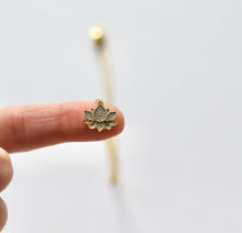 Load image into Gallery viewer, Transform // pave crystal lotus necklace