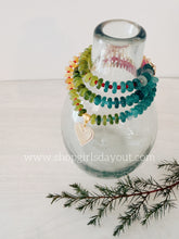Load image into Gallery viewer, Where Seasons Meet // tourmaline heart pendant // rondelle gemstone necklace
