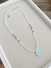 Load image into Gallery viewer, Nani turquoise pendant miyuki beaded necklace
