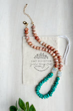 Load image into Gallery viewer, Arizona Skyline// jasper + magnesite gemstone necklace
