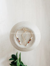 Load image into Gallery viewer, Sweater Weather// weightless glass gold filled miyuki beaded hoops
