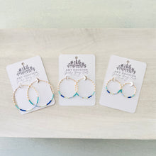 Load image into Gallery viewer, Mykonos weightless glass bead hoops
