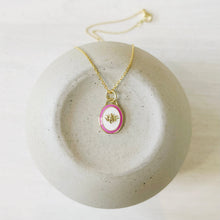 Load image into Gallery viewer, Lotus shield pendant necklace
