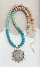 Load image into Gallery viewer, Derby // horse race day pendant gemstone necklace
