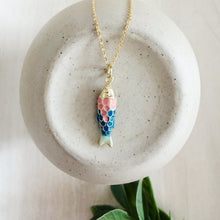 Load image into Gallery viewer, Under The Sea // hand painted Fish pendant necklace

