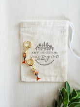 Load image into Gallery viewer, Ocean Wonder // fish one touch latch hoop earrings
