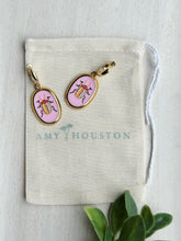 Load image into Gallery viewer, Nature Trail insect heirloom hoops //  one touch latch hoop huggies
