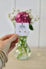 Load image into Gallery viewer, Busy Bee post earrings
