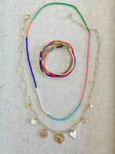 Load image into Gallery viewer, Color Pop Dainty layering czech glass stretch bracelet
