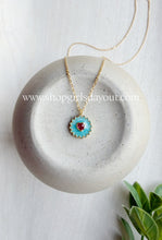 Load image into Gallery viewer, Heart in the Clouds // crystal heart pendant necklace

