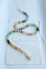 Load image into Gallery viewer, Eden //serpent snake // rondelle gemstone necklace

