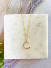 Load image into Gallery viewer, Fly me to the moon pendant necklace
