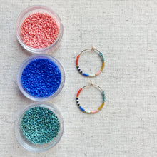 Load image into Gallery viewer, Amalfi weightless glass gold filled hoops
