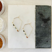 Load image into Gallery viewer, Highland weightless round glass bead hoops
