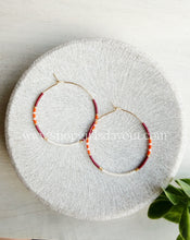 Load image into Gallery viewer, Virginia Tech Hokies Game Day hoop earrings or studs
