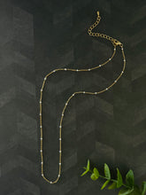 Load image into Gallery viewer, Dottie white or turquoise enamel chain necklace hi
