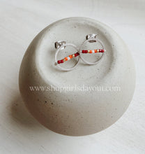 Load image into Gallery viewer, Virginia Tech Hokies Game Day hoop earrings or studs

